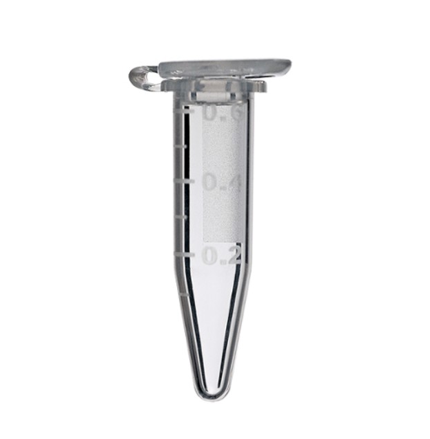 0.5 mL Graduated Microcentrifuge Tube, Clear - 1000/pk, 10 pk/cs